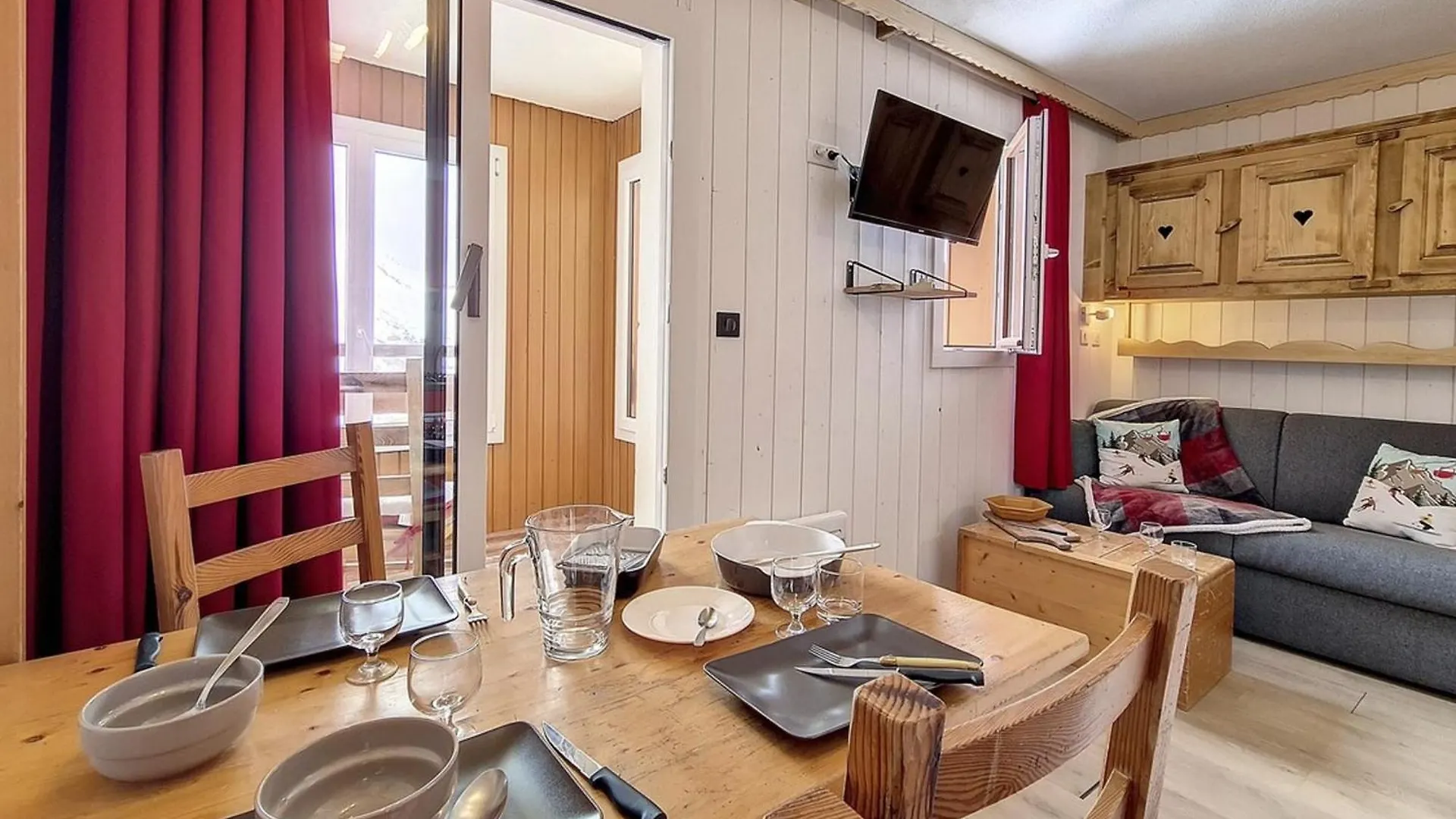 Studio Classique Aux Menuires, Balcon, Animaux Admis - Fr-1-344-1038 Saint-Martin-de-Belleville Apartmán